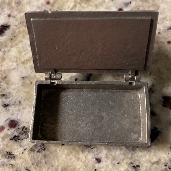 Pewter "Lunch Box" Keepsake Box by Clift - Made In USA - - Picture 3 of 7
